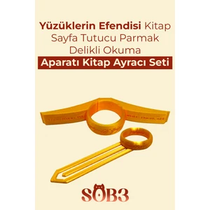 Yüzüklerin Efendisi Kitap Sayfa Tutucu Parmak Delikli Okuma Aparatı ve Kitap Ayracı Seti