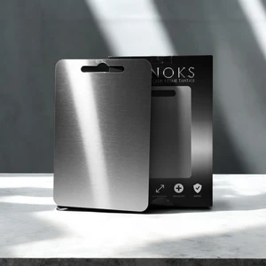 304 Paslanmaz Çelik Kesme Tahtası  33X23 cm Antibakteriyel Doğrama Tahtası