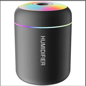 Sge Teknoloji Rgb Siyah 180 ml USB Ultrasonik Ofis Oda ve Araba Hava Nemlendirici Buhar Makinesi Aroma Difizörü