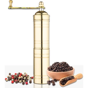 Glıos Pirinç Karabiber, Kahve, Çörek Otu Ve Haşhaş El Değirmeni Öğütücü Grinder 23 Cm