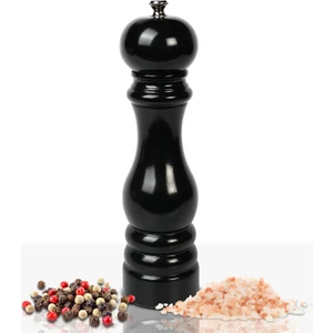 Siyah Ahşap Tuz Ve Karabiber El Değirmeni Öğütücü Grinder 22 Cm