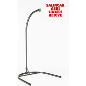 Kalın Metal 200 kg Taşıma Kapasiteli 200 cm Siyah Hamak & Salıncak Demiri