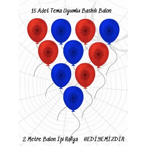 Baskılı Tema Uyumlu Doğum Günü Parti Balonu