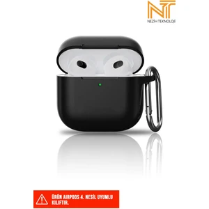Apple Airpods 4. Nesil Uyumlu Liquid Silikon Tıpalı Kılıf