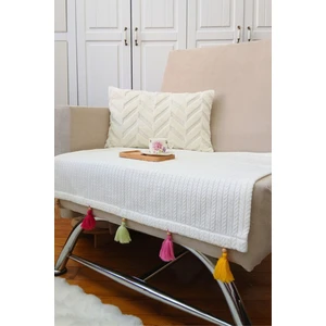 Home Home Tekli Koltuk Örtüsü Püsküllü 75 x 90