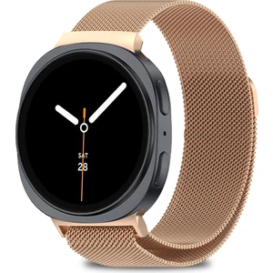 Samsung Galaxy Watch 8 40MM / 44MM / 46MM Classic Uyumlu Milanes Örgü Hasır Metal Kordon