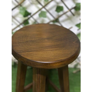 Ceviz Renk Bar Tabure-Gürgen Tabure -Masif Tabure (60 cm )