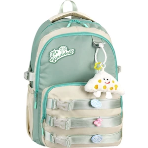 Waddell Lisanslı Mint Kolonlu Günlük Sırt Çantası,peluş Oyuncak Hediyeli Okul Sırt Çantası