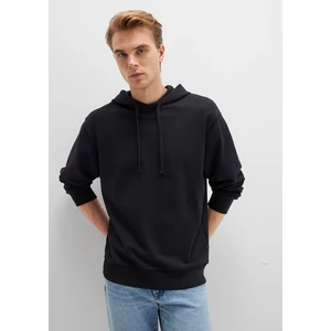 Kapüşonlu Siyah Sweatshirt 0S10417-900