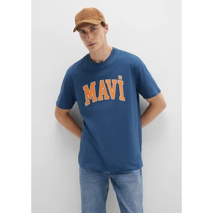 Mavi Logo Baskılı Mavi Tişört 0611711-90609