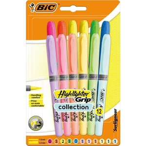 Pastel 6 Pastel + 6 Canlı Renk 12'li Fosforlu Kalem - Blister