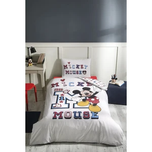 Mickey Mouse College Tek Kişilik Disney Lisanslı Lastikli Çarşaf Çocuk Nevresim Takım 9714