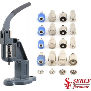 Şeref Fermuar Çıtçıt Presi Seti 4'lü Takım