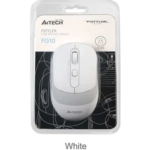 FG10 Nano Alıcı Kablosuz Optik 2000DPI Enerji Korumalı Mouse - Beyaz