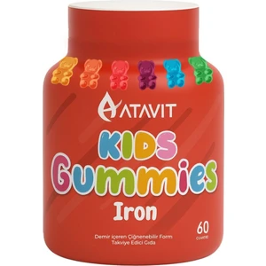 Gummies Demir (Iron) KIDS 60 Çiğnenebilir Form