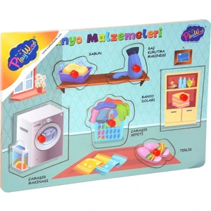 Ahşap Tutmalı Banyo Malzemeleri Puzzle