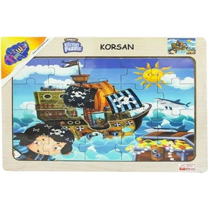Ahşap Eğitici Puzzle / Korsan