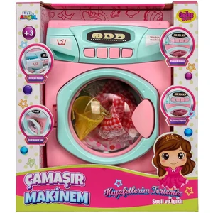 Oyuncak Pilli Büyük Çamaşır Makinası Pembe