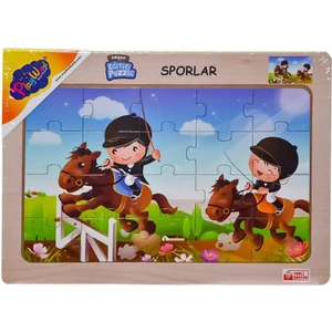 Ahşap Eğitici Puzzle / Sporlar