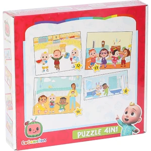 Kids Cocomelon 4 In 1 Puzzle CO7899, Çocuklar Için Eğitici Puzzle