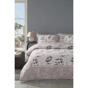 Çift Kişilik Ranforce Nevresim Takımı Toile de Jouy Pudra