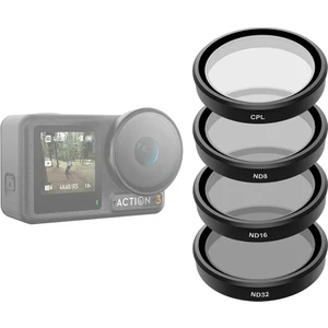 Telesın Osmo Action 3/4/5 Pro Cpl+Nd8/16/32 Filtre Seti