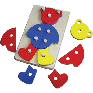 Ahşep Eğitici Oyuncak Ayıcık Ahşap Eğitici Oyuncak Sök-Tak Kutu Oyunu