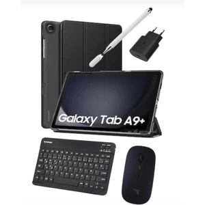 Galaxy Tab A9 Plus 8gb 256GB 11'' Ekran Gary Kalem Kılıf Cam Şarj Başlık KLAVYE+MOUSE ( Türkiye Garatili)