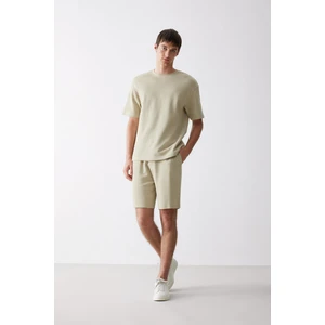 %100 Pamuk Regular Fit Düz Paça Şort E0442AX25SM