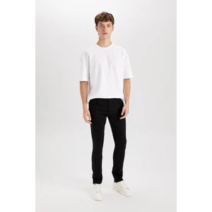 Pedro Slim Fit Dar Kalıp Normal Bel Dar Paça Siyah Jean Pantolon S2711AZ24AU