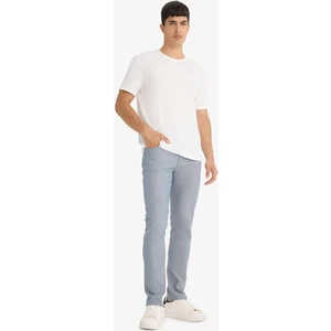 Yazlık Chino Kanvas Dokulu Pantolon Slim Fit Dar Kesim Cepli Dar Paça T1055AZ25SP