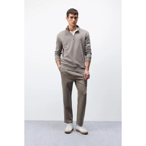 Regular Fit Eşofman Altı İçi Polarlı Basic Düz Cepli Beli Bağcıklı Düz Paça D7836AX25SP