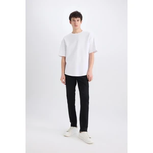Carlo Skinny Fit Ekstra Dar Kalıp Normal Bel Ekstra Dar Paça Siyah Jean Pantolon E7445AX25SP