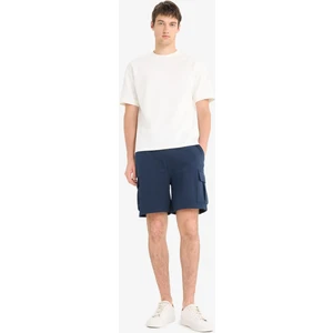 Regular Fit Beli Bağcıklı Kargo Cepli Şort D9494AX25SM