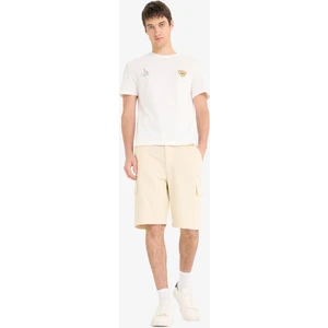 %100 Pamuk Regular Kargo Cepli Bermuda Şort E1708AX25SM