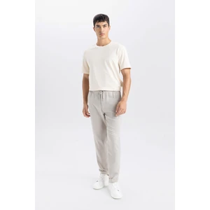 Yazlık Jogger Pantolon Slim Fit Dar Kesim Beli Bağcıklı Cepli Düz Paça D8638AX24AU