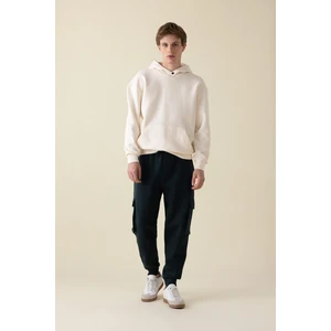 Regular Fit Jogger Eşofman Altı Kargo Cepli Basic Düz Beli Bağcıklı Lastikli Paça Y5533AZ24AU