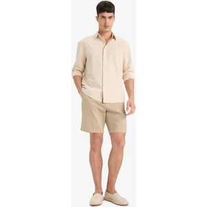 Regular Fit Dokulu Bermuda Şort E2234AX25SM