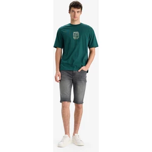 Regular Fit Jean Bermuda Şort E5986AX25SM