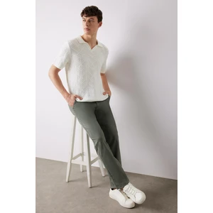 Regular Fit Normal Kesim Yazlık Düz Paça Chino Kanvas Pantolon D7349AX25SP