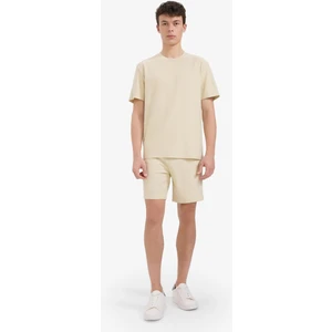 %100 Pamuk Relax Fit Twill Dokulu Cepli Şort E2590AX25SM
