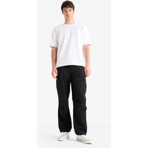 %100 Pamuk Bol Rahat Kesim Wide Leg Kargo Cepli Geniş Paça Yazlık Pantolon E6983AX25SP