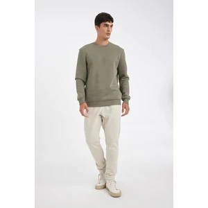 Relax Fit Kalın Jogger Eşofman Altı Basic Düz Beli Bağcıklı Lastikli Paça Cepli U7438AZ24AU