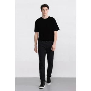 Sergio Regular Fit Normal Kalıp Normal Bel Boru Paça Siyah Jean Pantolon V0793AZ24WN