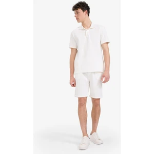 Regular Fit Dokulu Basic Düz Bermuda Şort E2606AX25SM