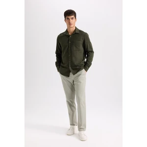 Regular Fit Normal Kesim Yazlık Düz Paça Chino Kanvas Pantolon D7349AX25SP