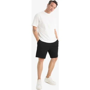 Slim Fit Dar Kesim Cepli Pamuklu Basic Düz Bermuda Şort W1105AZ25SP