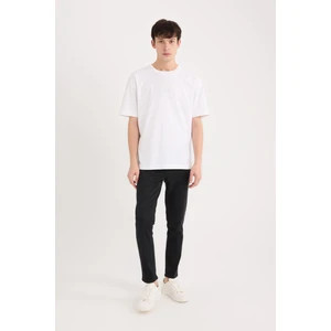 Carlo Skinny Fit Ekstra Dar Kalıp Normal Bel Ekstra Dar Paça Siyah Jean Pantolon S2285AZ24AU