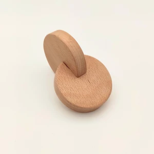 Ahşap Montessori Geçmeli Diskler | Bebekler Için Motor ve Kavrama Becerilerini Destekleyen Eğitici Oyuncak | 2 Ay+ Bebekler Için Ahşap Kavrama Oyuncağı