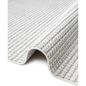 Beyaz Gri Yumuşak Dokulu Halı Kilim Salon Mutfak Koridor Yolluk Dokuma Makine Halısı 0014